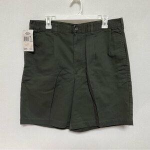 NWT Knights Bridge Grey Flat Front Shorts Size 34 Uniform Basic Preppy Casual